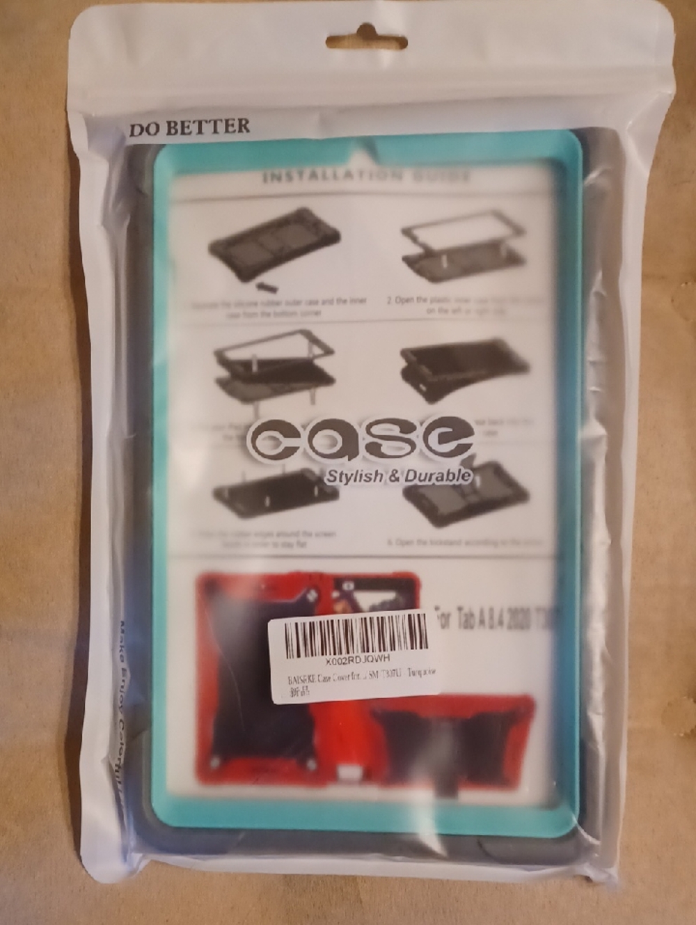 Baisrke Turquoise and Black Tablet Case New In Package